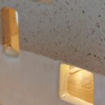 BICOLORE - Beige granite et blanc