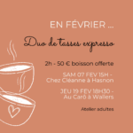Jeudi 19 février 2026 - 18h30 - Duo de tasses expresso